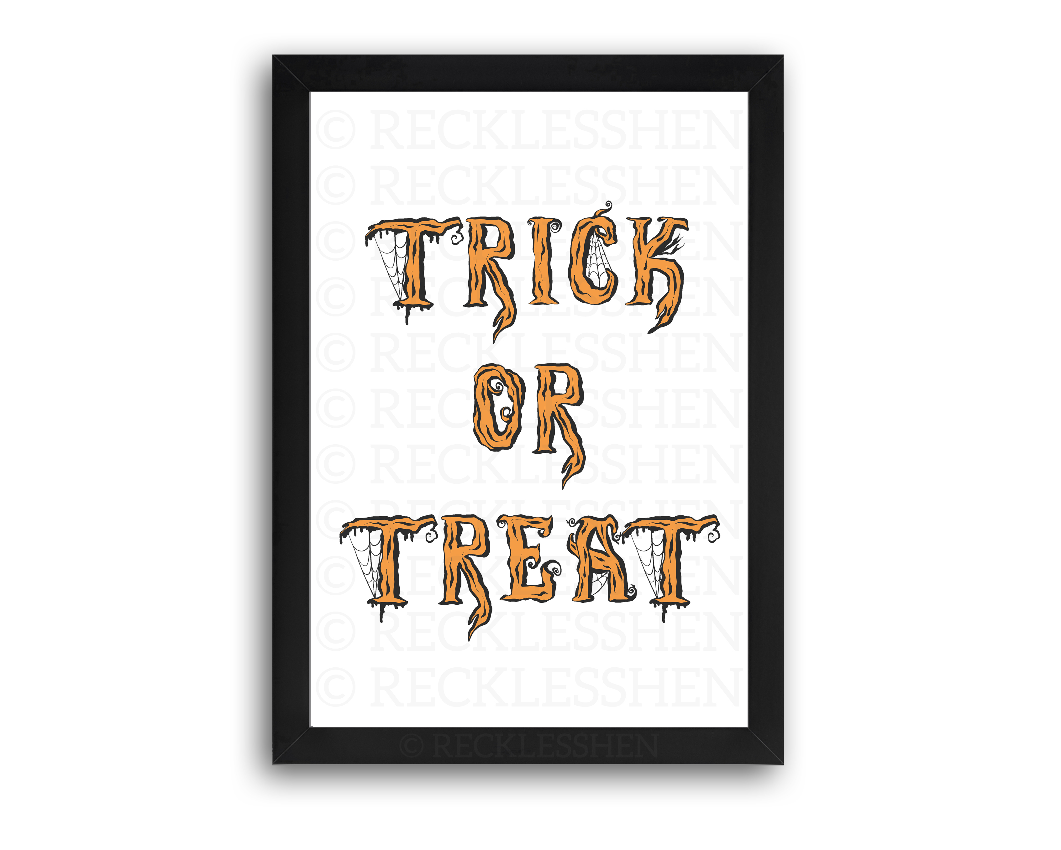 Treat RecklessHen - A4 Print Trick - or