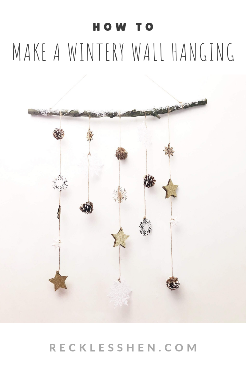 Make a Wintery Wall Hanging