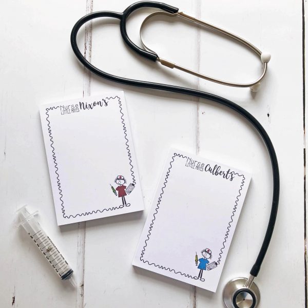 Personalised Nurse Notepad A6 RecklessHen