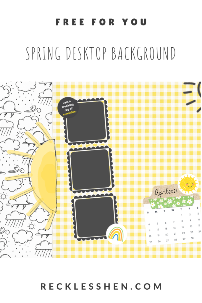 Page 4 - Free and customizable spring desktop wallpaper templates